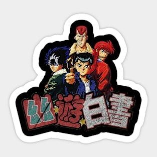 Grunge Yu Yu Hakusho Sticker